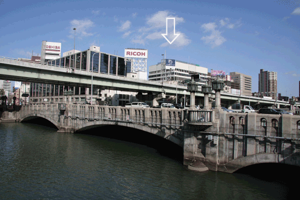 重要文化財に指定された大江橋と淀屋橋